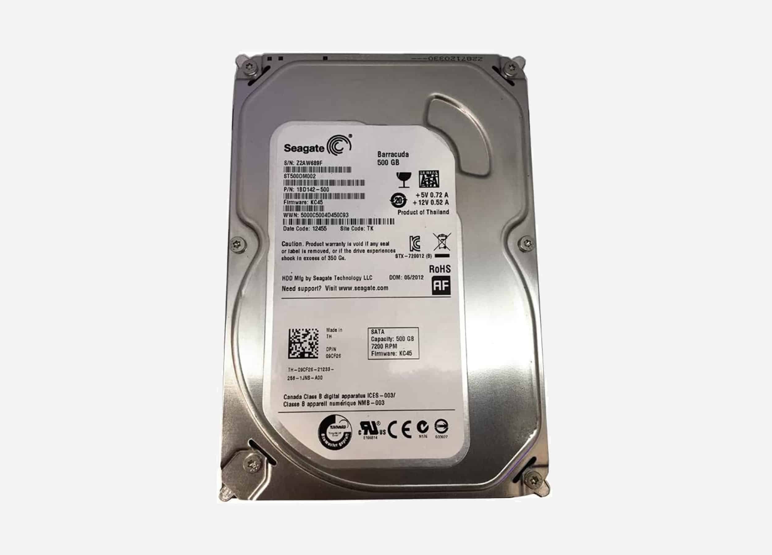 HDD Seagate BarraCuda 500 GB Pc 3.5