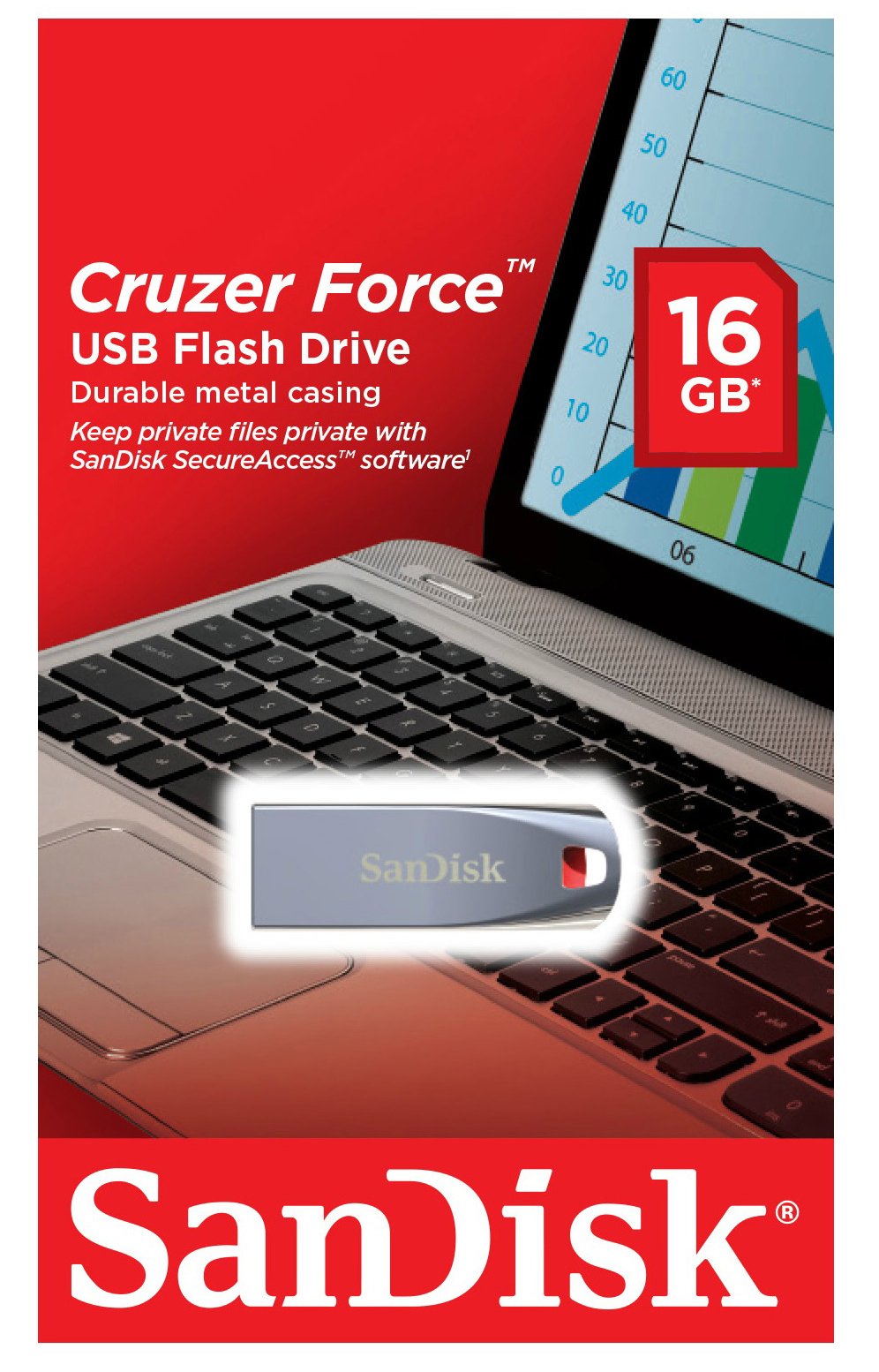 SanDisk Cruzer Force 16GB USB Flash Drive