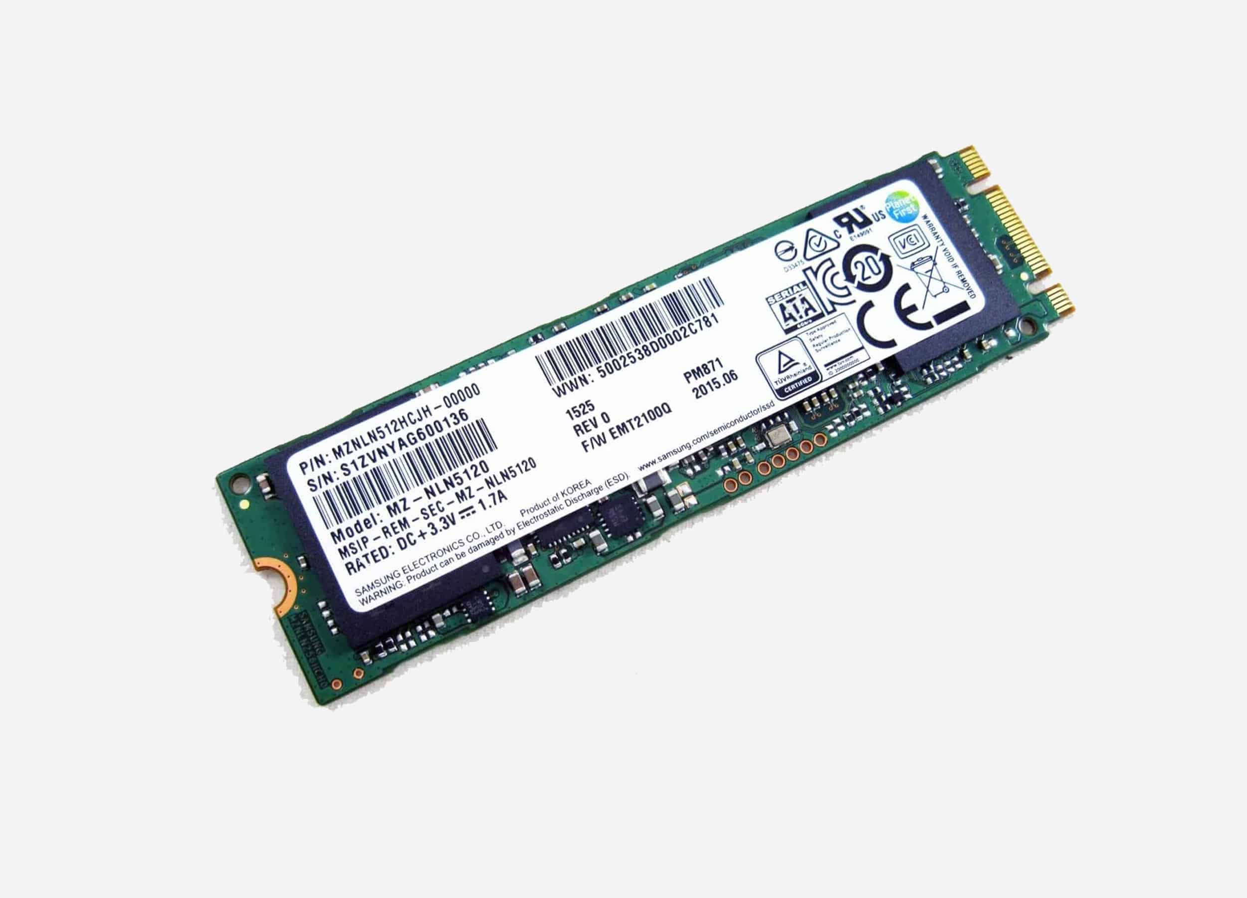 Samsung SSD pm871 M.2 512gb