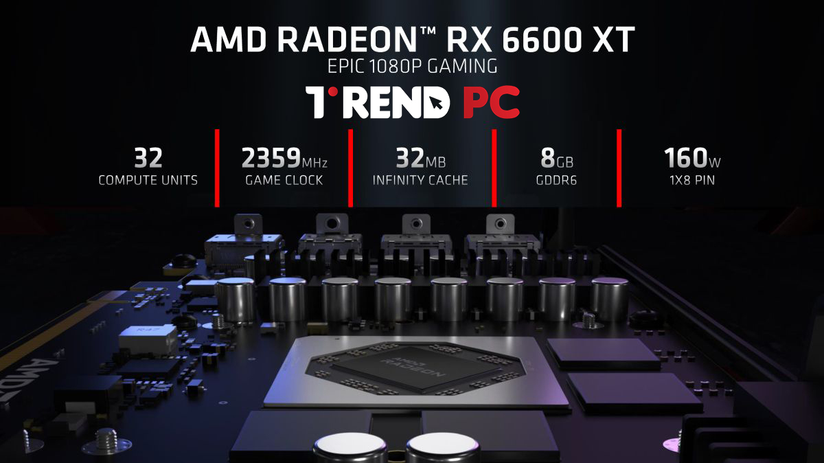 مواصفات بطاقة الرسومات AMD RX 6600 XT