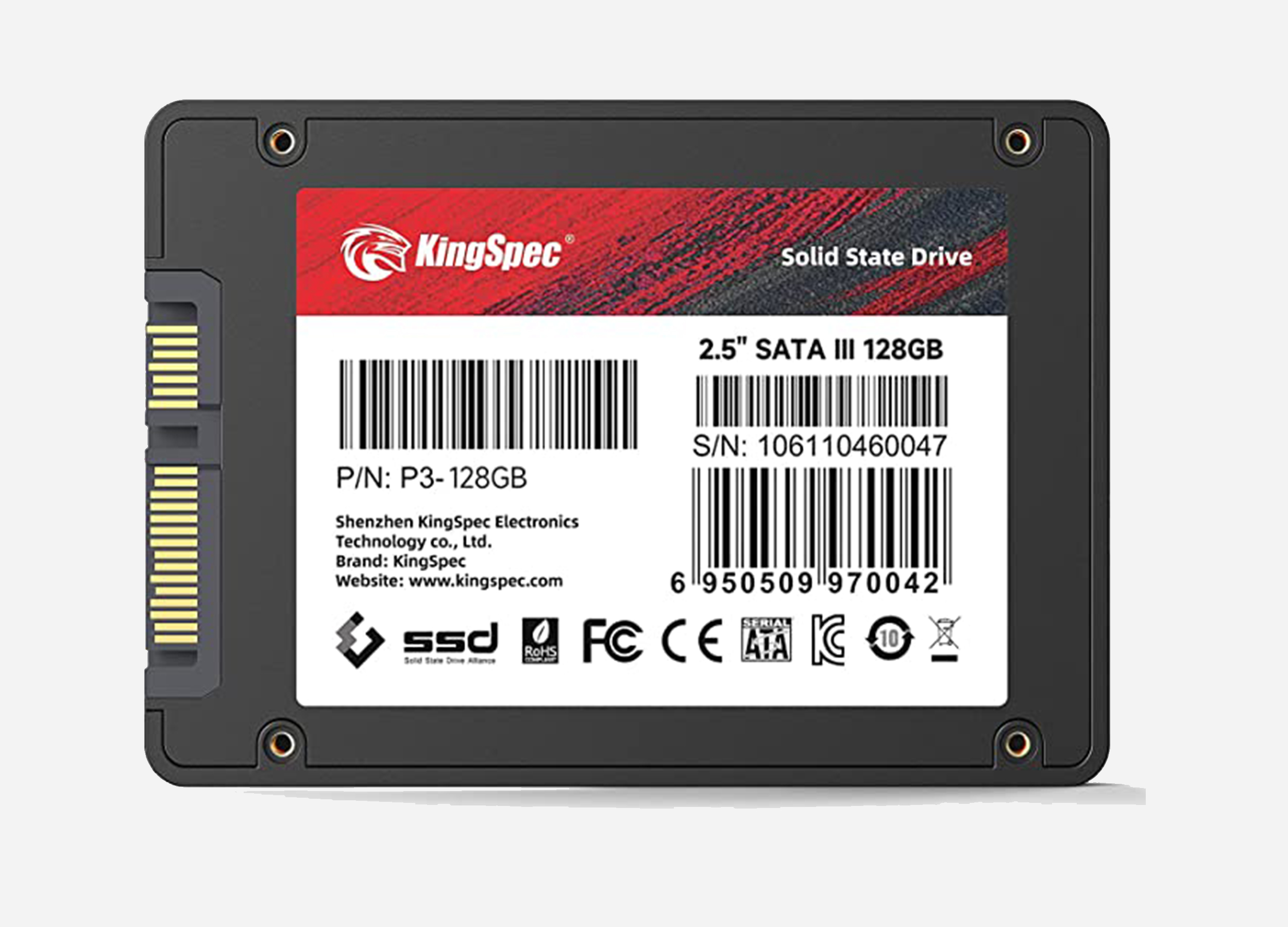 SSD Kingspec 128GB SATA3 2.5 inch P3